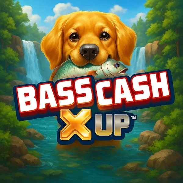 Official Slots logo: Bass Cash X UP by Alchemy Gaming at Wolf Casino