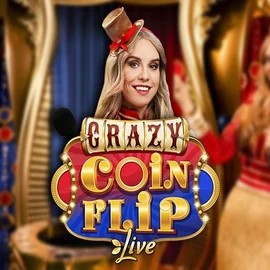 Crazy Coin Flip by Evolution, showcased at wolfcasino.eu.com – game logo