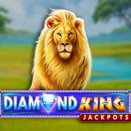 Diamond King Jackpots logo by SpinPlay Games Wolf Casino