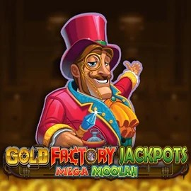 Play Gold Factory Jackpots Mega Moolah slot by Aurum Signature Studios on wolfcasino.eu.com