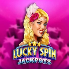 Lucky Spin Jackpots by Novomatic, showcased at wolfcasino.eu.com – game logo