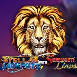 Stellar Jackpots with Serengeti Lions casino game by Lightning Box Game – featured logo at Wolf Casino